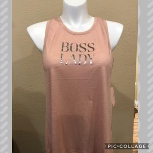 Boss Lady Pink Tank